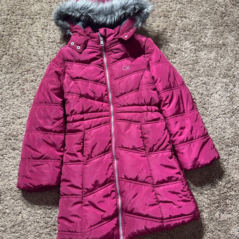Calvin Klein Kids Fuchsia Puffer Jacket